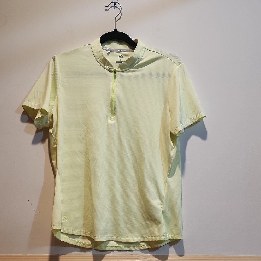 Adidas Men's Short Sleeve Light Yellow Tee